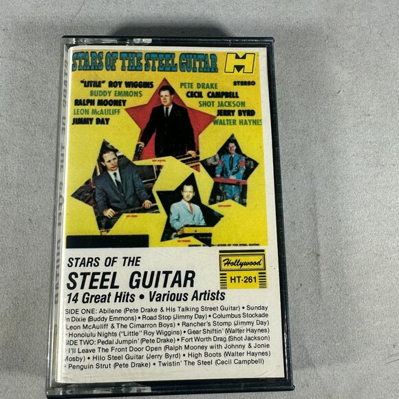 Stars Of The Steel Guitar 14 Great Hits Various Artists Cassette 1988 Highland - Picture 1 of 4